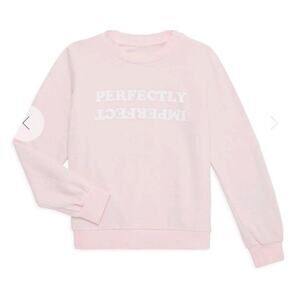 Sol Angeles Imperfectly Perfect Statement Sweatshirt Kids 10 NWT Girls Pullover
